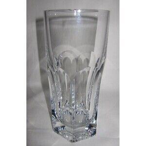 Ralph Lauren Crystal heavy tumbler / tall rocks glass, Newstead(?) - CHIPPED